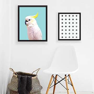 Boho Decor Tropical Bird Tropical Decor Tropical Art Bird Print Parrot Print Parrot Art Bird Photography Bohemian Art Mint Wall Art Cockatoo Light Blue Art Turquoise Art 8x10