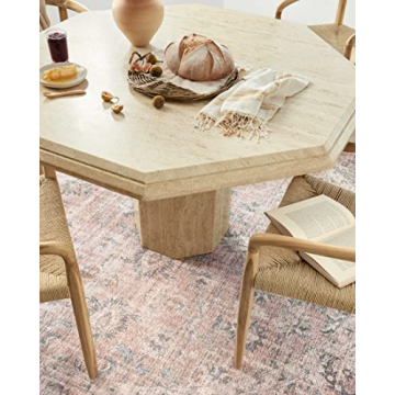 Durable Loloi II Skye Blush/Grey Area Rug for Home