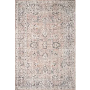 Durable Loloi II Skye Blush/Grey Area Rug for Home
