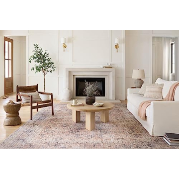 Durable Loloi II Skye Blush/Grey Area Rug for Home
