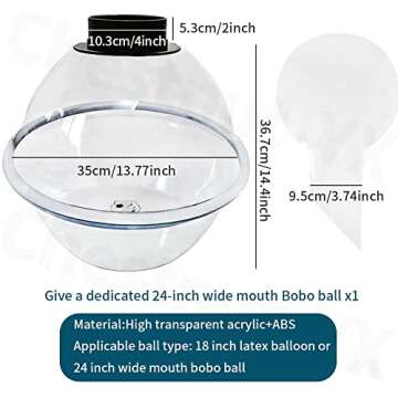 SBKDPT Balloon Stuffing Machine with 800w Electric Balloon Pump and Balloon Expander, Balloon Stuffer Tool Kit for Balloon Rose Bouquet DIY Bouquets Wedding Party Gift