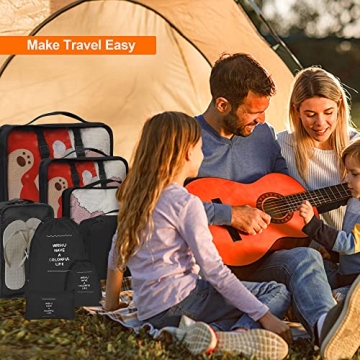 8 Pack Travel Cubes for Organized Luggage - Kingdalux