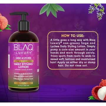 Luxury Sage & Lychee Styling Lotion for All Hair Types