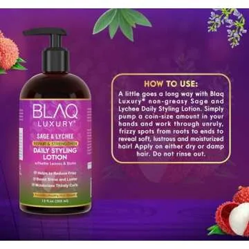 Luxury Sage & Lychee Styling Lotion for All Hair Types