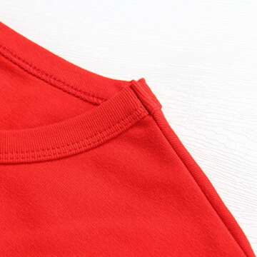 Artfish Women's Basic Teen Tee Workout Crewneck Short Sleeve Slim Fitted Casual Crop Top Valentines Day Bright Red M