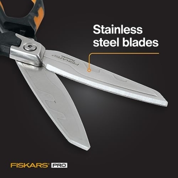 Fiskars Pro PowerArc Shop Shears - Heavy Duty Cutting Tool