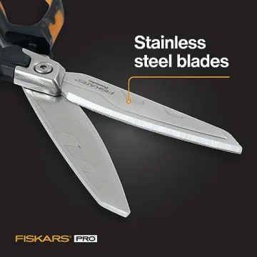 Fiskars Pro PowerArc Shop Shears - Heavy Duty Cutting Tool