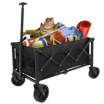 Collapsible Heavy Duty Wagon Cart for Grocery Sports Camping