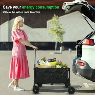 Folding Utility Wagon Cart for Versatile Use on the Go