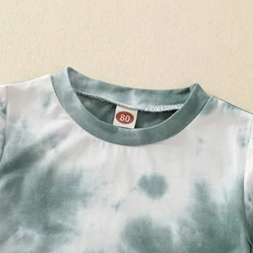 Aruzig Toddler Baby Boys Tie-Dye Summer Outfit Set 6-24 Months