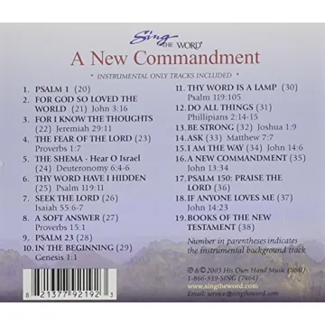 Sing the Word A New Commandment Inspiring Kids Music