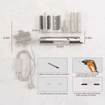 Acrylic Wall Mount Organizer for Shark FlexStyle Accessories