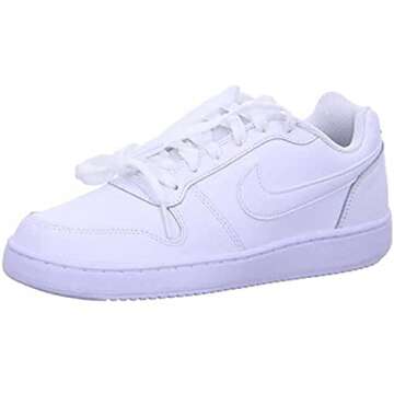 Nike Women's Ebernon Low Sneaker, White/White, 7 Regular US