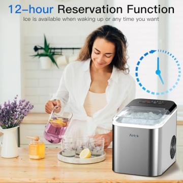 Fast 28LBs/24H Stainless Steel Ice Maker