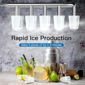 Fast 28LBs/24H Stainless Steel Ice Maker