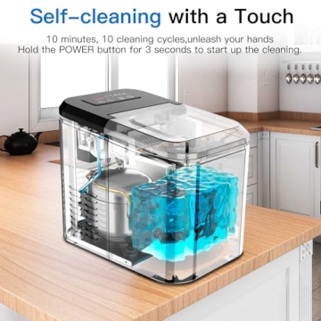 Fast 28LBs/24H Stainless Steel Ice Maker