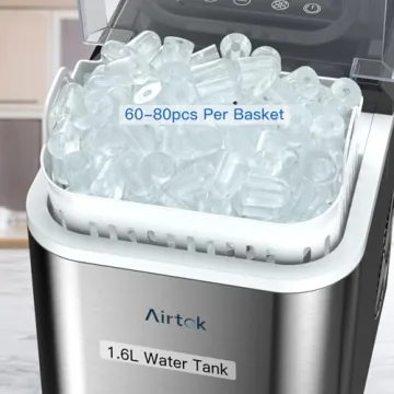 Fast 28LBs/24H Stainless Steel Ice Maker