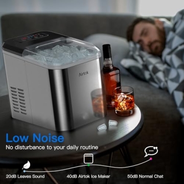 Fast 28LBs/24H Stainless Steel Ice Maker