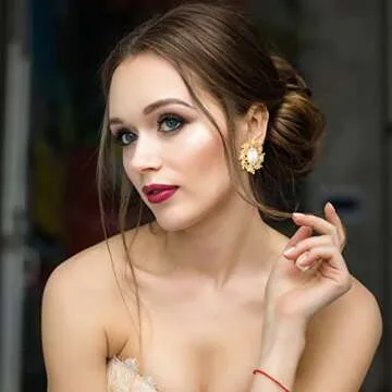 Glenmal 6 Pair Gold Color Threader Dangle Earrings Long Chain Statement Drop Dangle Earrings Jewelry for Women(Lovely Style)