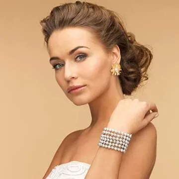 Glenmal 6 Pair Gold Color Threader Dangle Earrings Long Chain Statement Drop Dangle Earrings Jewelry for Women(Lovely Style)