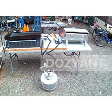 DOZYANT Propane Tank Y Splitter with Gauge for 2 Appliances