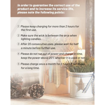 VEHHE Rechargeable Electric Candle Lighter - Gift Pack 2PC