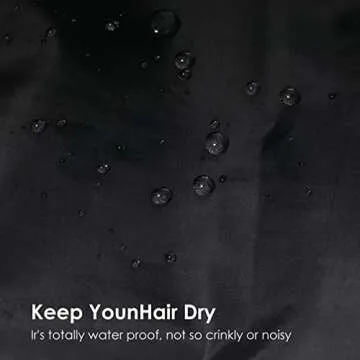 Auban Extra Large Shower Cap, Waterproof Reusable Hair Cap, XL Satin Lined Shower Bonnet for Women Men Thick Long Hair, Braids, Dreadlocks(Adjustable)