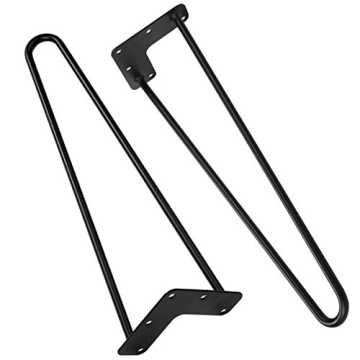 16" Black Hairpin Legs for Heavy Duty DIY Projects