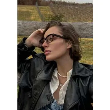 VISOONE Fashion Blue Light Blocking Glasses Square with Anti Computer Glare for Gaming Women and Men MONTANA