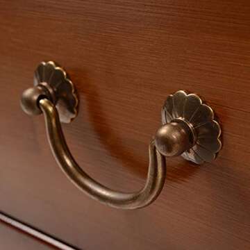 Vintage Brass Drawer Pulls for Cabinets - Elegant Design