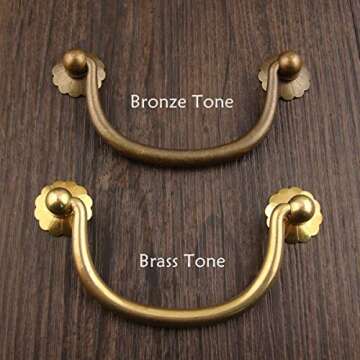 Vintage Brass Drawer Pulls for Cabinets - Elegant Design
