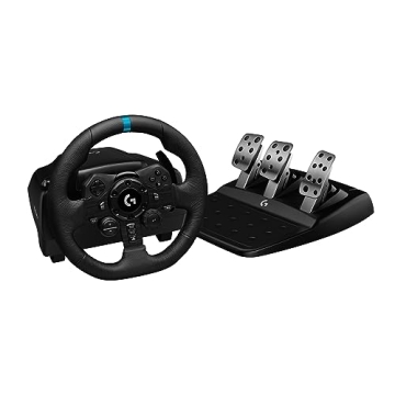 Logitech G923 Racing Wheel and Pedals - TRUEFORCE Technology and Luxury Performance