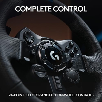Logitech G923 Racing Wheel, TRUEFORCE Feedback, Dual Clutch Control