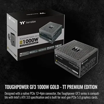Thermaltake Toughpower GF3 1000W Power Supply with 80+ Gold