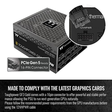 Thermaltake Toughpower GF3 1000W Power Supply with 80+ Gold