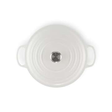 Le Creuset Enameled Cast Iron Signature Round Dutch Oven, 9 qt., White