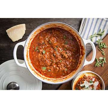 Le Creuset Enameled Cast Iron Signature Round Dutch Oven, 9 qt., White