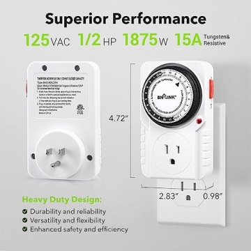 BN-LINK 24 Hour Timer for Home Automation and Energy Saving