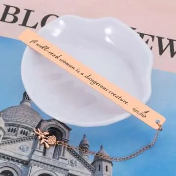 Easter Basket Essentials for Teenager Boys Girls Book Marks for Reading Women Birthday Valentine Gift for Wife Female Friends Teen Girls Women's History Month Gift Book Club Gift for Her Rose Bookmark