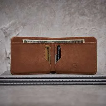 Vaultskin MANHATTAN Slim RFID Wallet for Men - Minimalist Leather Card Holder