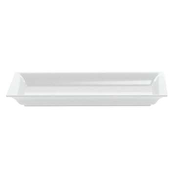 American Metalcraft MEL19 Endurance Melamine Rectangular Platter, 14.25" x 7.5", White
