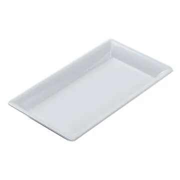 American Metalcraft MEL19 Melamine Rectangular Platter 14.25x7.5