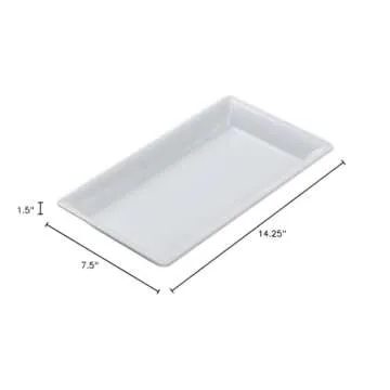 American Metalcraft MEL19 Melamine Rectangular Platter 14.25x7.5