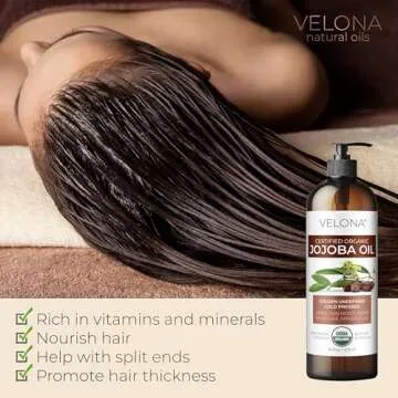 Velona Jojoba Oil USDA Certified Organic Pure Natural Oil