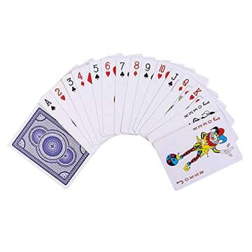 GAMELAND 12 Decks (6 Red/6 Blue) Premium Playing Cards Set - Plastic-Coated, Poker Size, Standard Index, for Blackjack, Euchre, Canasta, Pinochle Card Game, Casino Grade