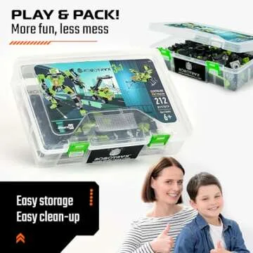 JITTERYGIT Mech Buildable Robot Glow in The Dark STEM Action Figure Toy Set, Cool Space Super Hero Christmas Birthday Gift, Xmas 3 in 1 Present DIY for Boys, Girls, Teen 6 7 8 9 10 Year Olds