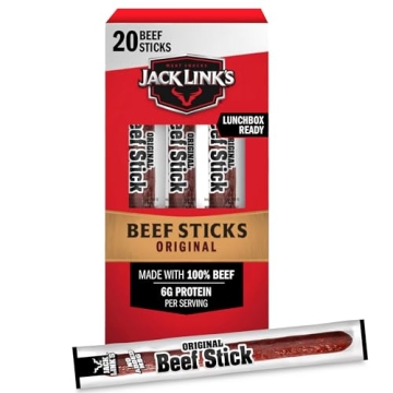 Jack Link's Beef Sticks - 100% Beef Protein Snacks