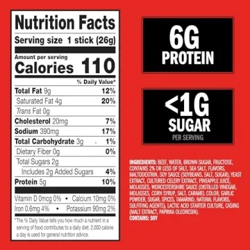 Jack Link's Beef Sticks - 100% Beef Protein Snacks