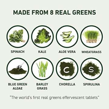 8Greens Supergreens Tablets | Super Greens Powder Superfood Tablet, Metabolism Immunity & Focus, Dai...
