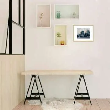 Elegant Golden State Art 11x14 Aluminum Frame - Gold